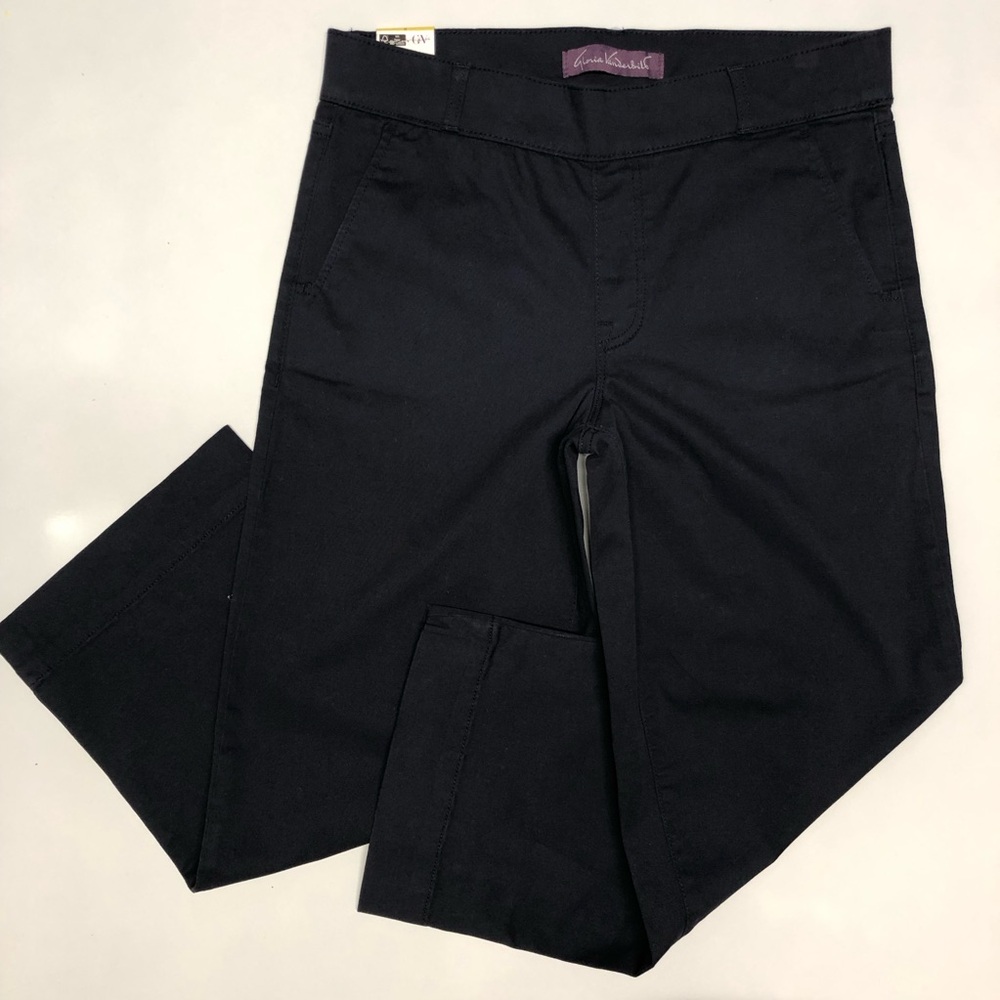 Gloria Vanderbilt pull on wide leg crop pants size 6